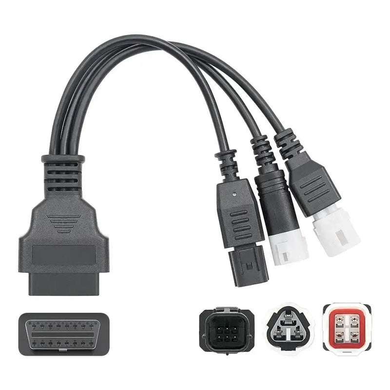 3-in-1 OBD2 Scanner & Battery Tester for Yamaha & Honda Vehicles by Habicare