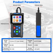 3-in-1 OBD2 Scanner & Battery Tester for Yamaha & Honda Vehicles by Habicare