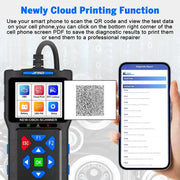3-in-1 OBD2 Scanner & Battery Tester for Yamaha & Honda Vehicles by Habicare