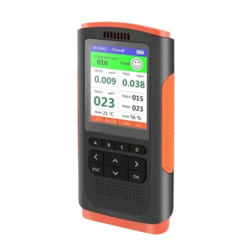 Habicare 5-in-1 Air Quality Monitor PM2.5 HCHO TVOC CO2 Detector