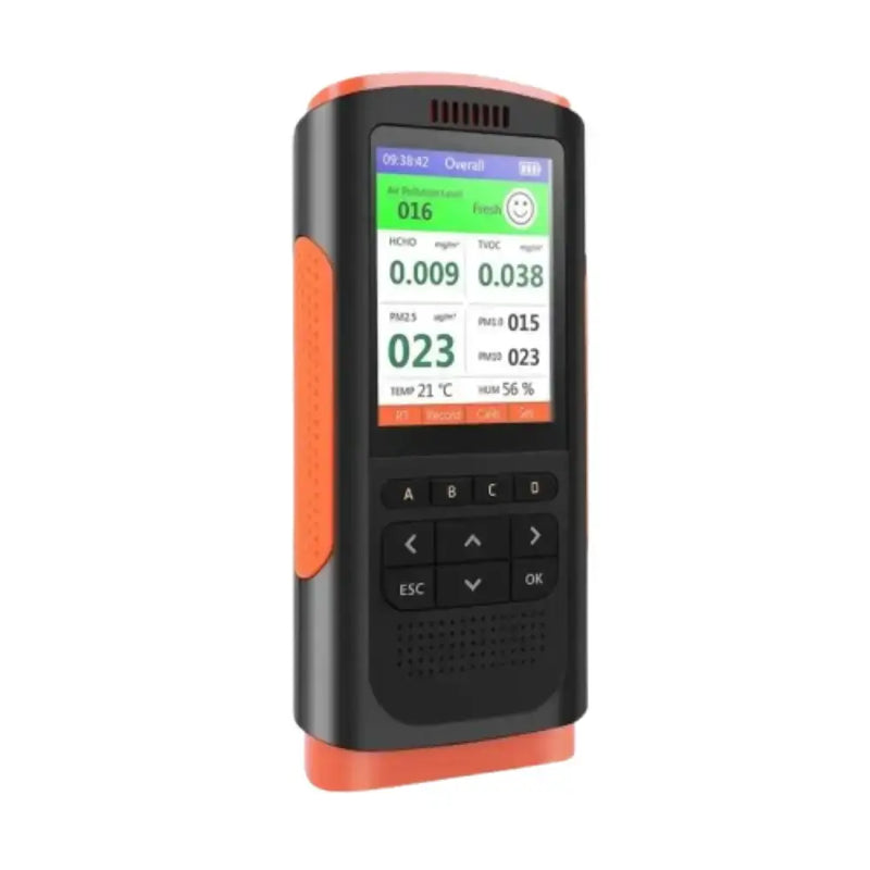 Habicare 5-in-1 Air Quality Monitor PM2.5 HCHO TVOC CO2 Detector