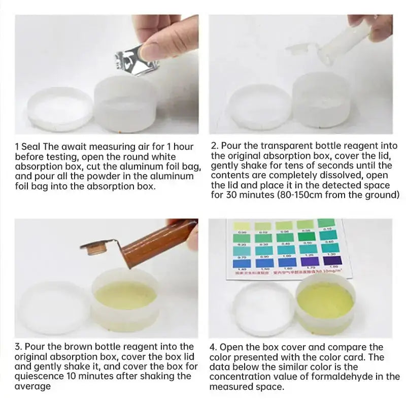 Formaldehyde Test Kit – Indoor Air Quality Detector (3 Kits) by Habicare