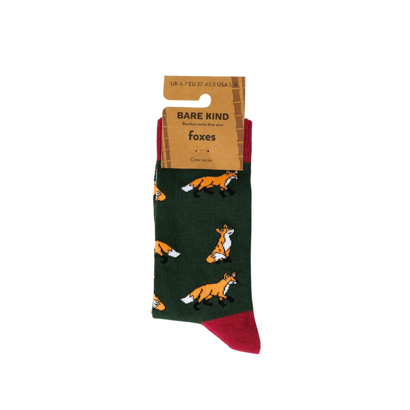 Barekind NZ Socks Save the Foxes Bamboo Socks Save the Foxes Bamboo Socks