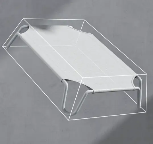 Raised Pet Dog Cat Bed Cot 107x70x20cm by salelink.co.nz