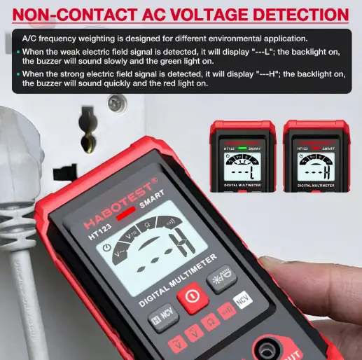Digital Multimeter True RMS Auto Range DC AC Voltage Tester by salelink.co.nz