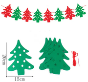 40PCS Merry Christmas Banner Decorations Bunting Sign by salelink.co.nz