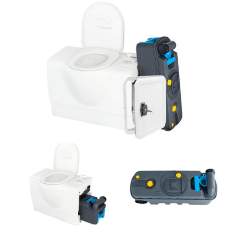 Freucamp Toilet Freucamp Bench Cassette Toilet – Left Hand Incl Door Additional Cassette include