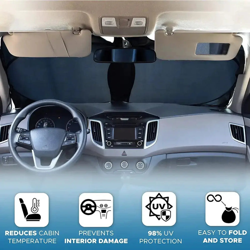 Front Windshield Sunshade Cover by Habicare