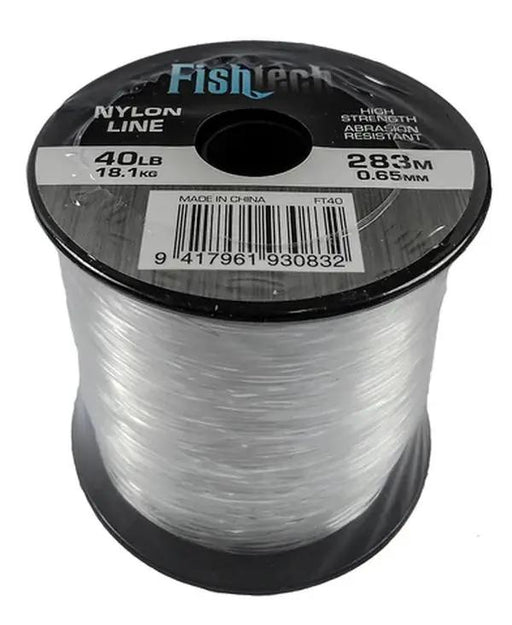Nylon Fishing Line - 40LB - 283m Rolls - FishTech by NZ Diver