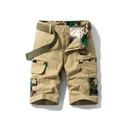 Men's 100% Cotton Cargo Shorts - Knee-Length Outdoor Shorts | Summer Wear by Mead's Supply & Equipment Outfitters limited