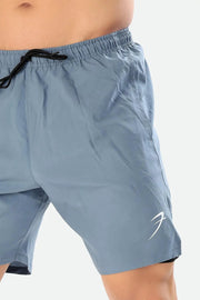 2 in 1 Compression Shorts Light Grey by Fuaark Nz