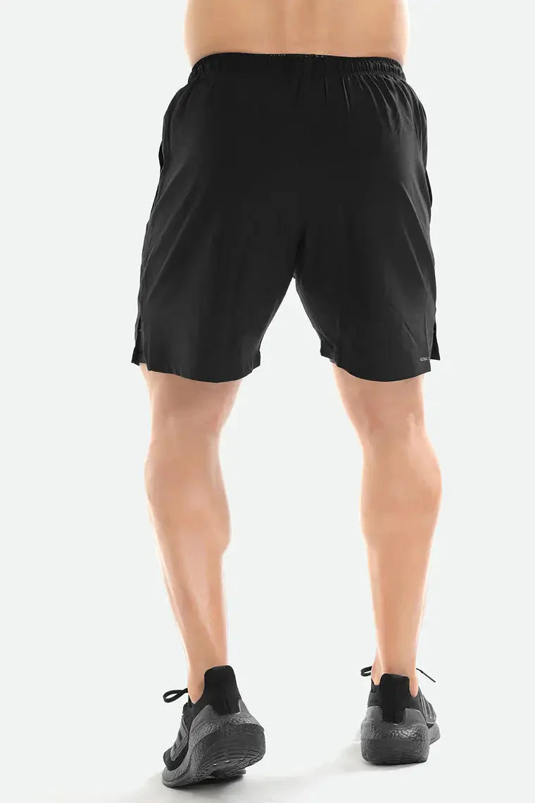 2 in 1 Compression Shorts Black