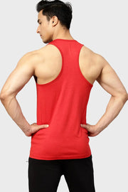 Bold Melange Tank Red by Fuaark Nz