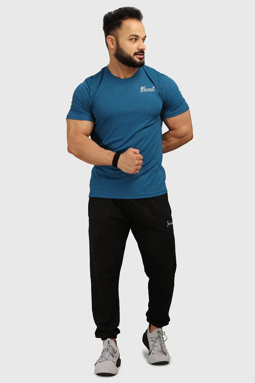 Checks Regular T-shirt Teal by Fuaark Nz