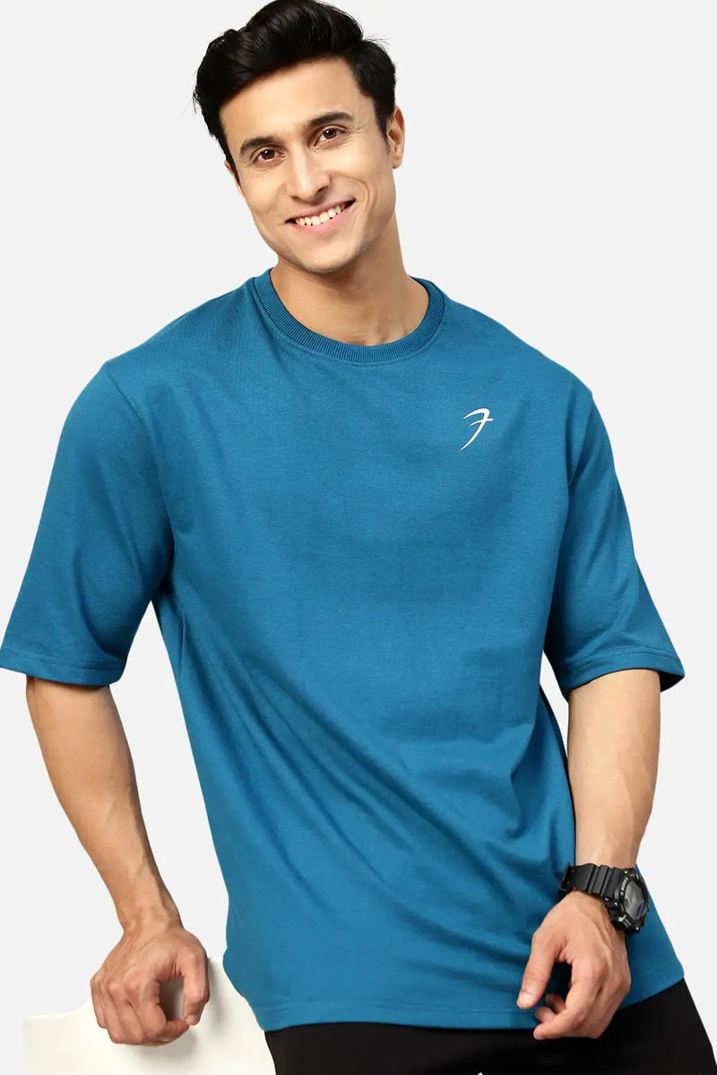 Classic Oversized T-shirt Teal by Fuaark Nz