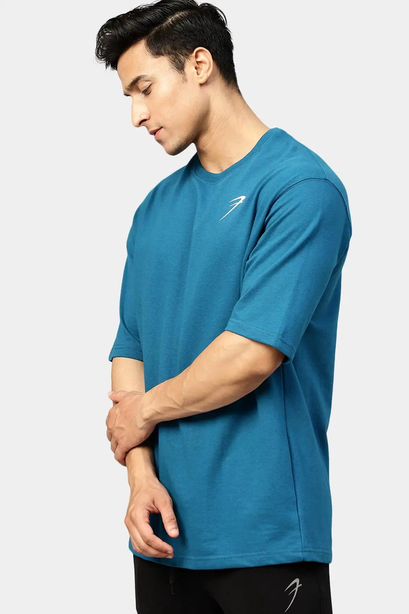 Classic Oversized T-shirt Teal by Fuaark Nz