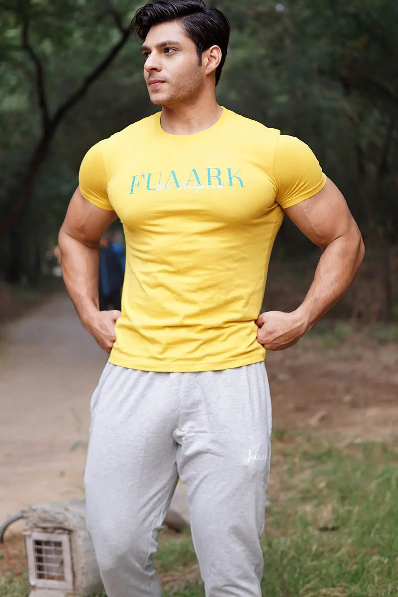 Classic T-shirt Mustard by Fuaark Nz