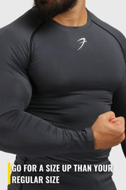 Compression Fullsleeves T-shirt Grey by Fuaark Nz