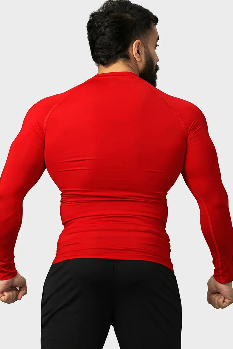Compression Fullsleeves T-shirt Red by Fuaark Nz