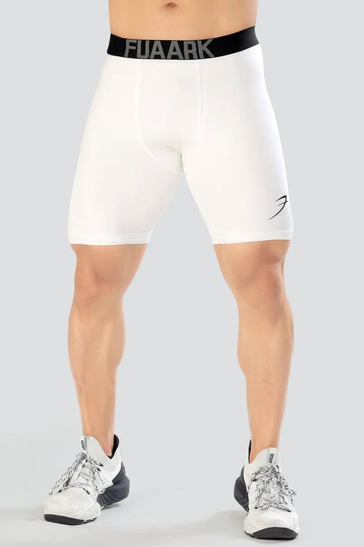 Compression Shorts White by Fuaark Nz