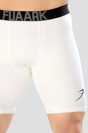 Compression Shorts White by Fuaark Nz