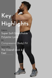 Compression Tights Dark Grey by Fuaark Nz