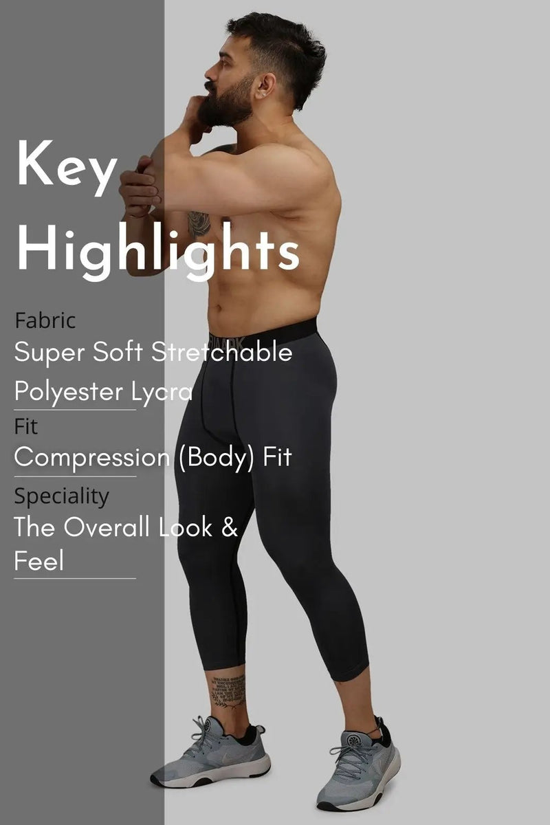 Compression Tights Dark Grey by Fuaark Nz