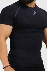 Compression T-shirt Navy by Fuaark Nz