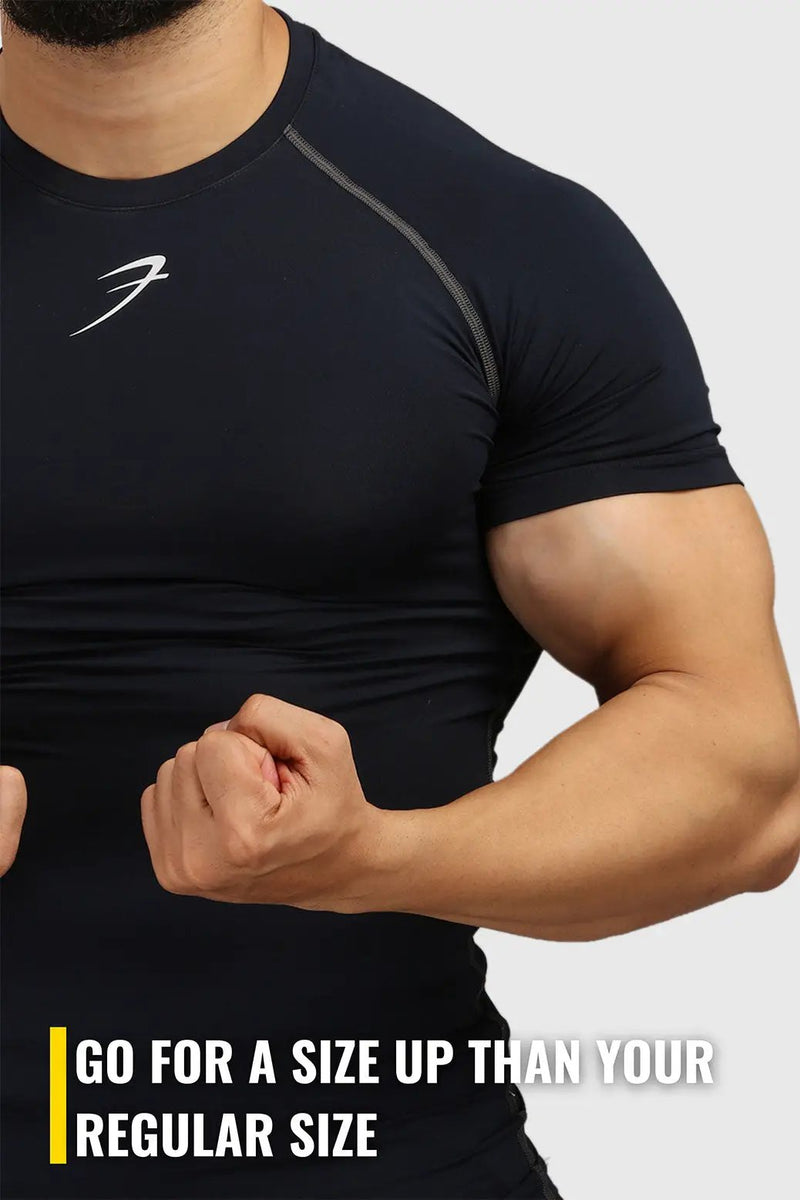 Compression T-shirt Navy by Fuaark Nz