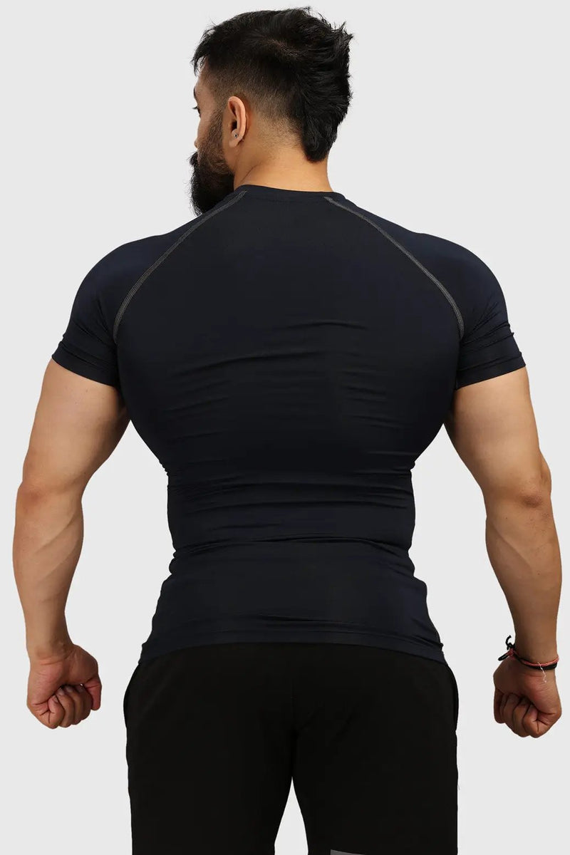 Compression T-shirt Navy by Fuaark Nz