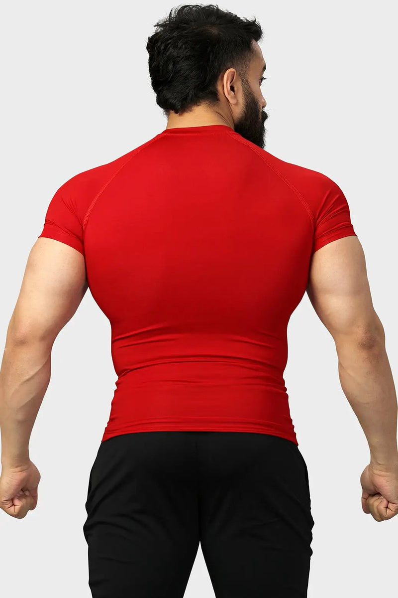 Compression T-shirt Red by Fuaark Nz