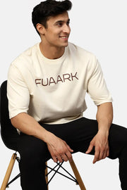 Energy Oversized T-shirt Beige by Fuaark Nz