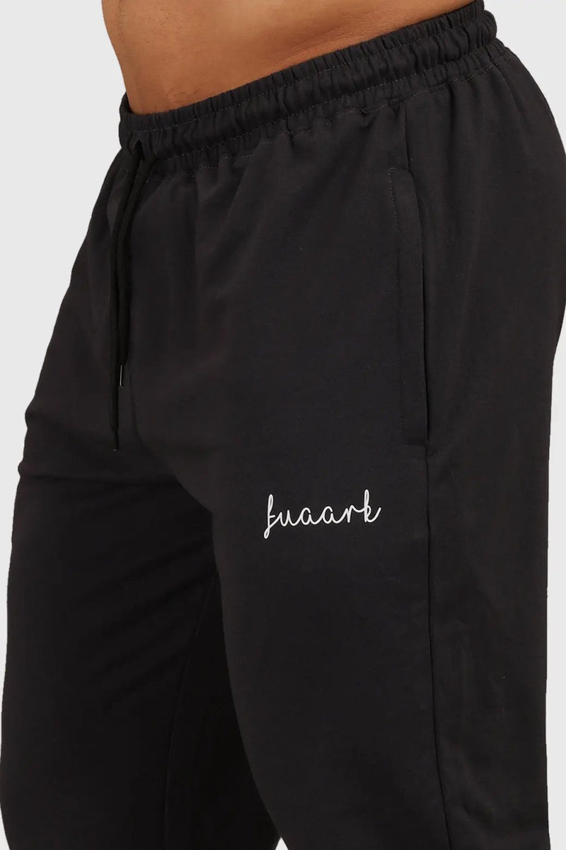 Fall Regular Joggers Black by Fuaark Nz