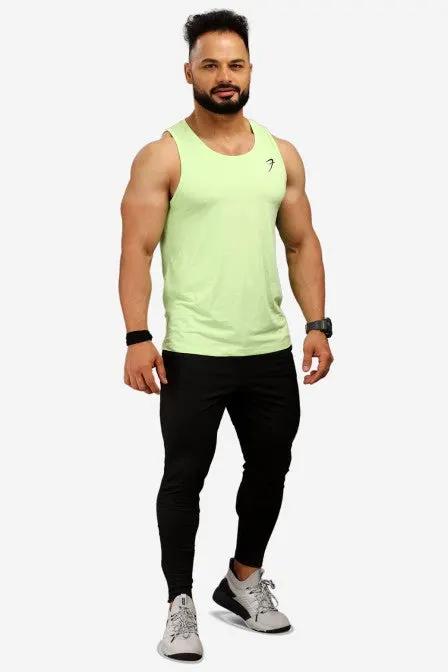 Men's Light Tank Lime by Fuaark Nz