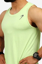 Men's Light Tank Lime by Fuaark Nz
