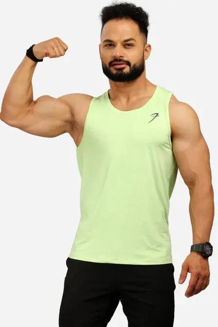 Men's Light Tank Lime by Fuaark Nz
