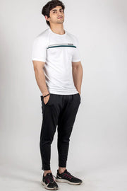 Lining T-shirt White by Fuaark Nz