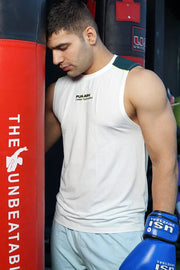 Lining Tank White by Fuaark Nz