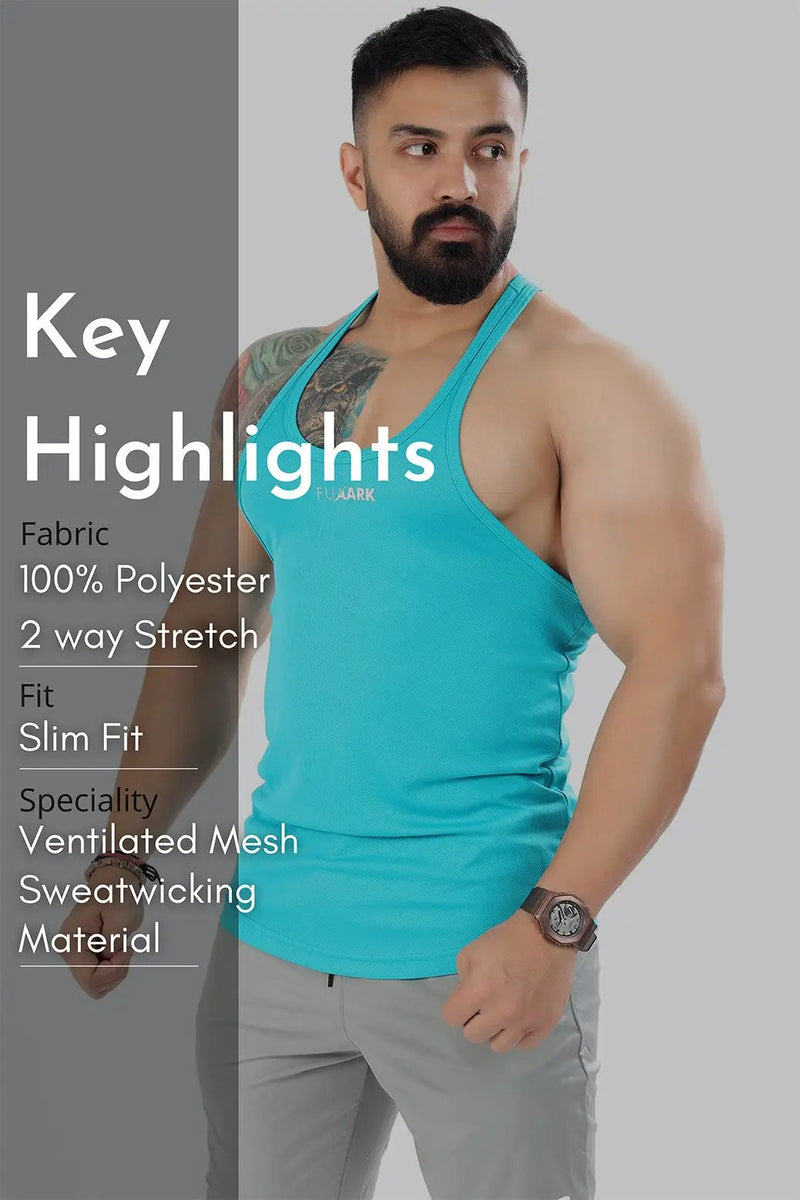 Mesh Stringer Sky Blue by Fuaark Nz