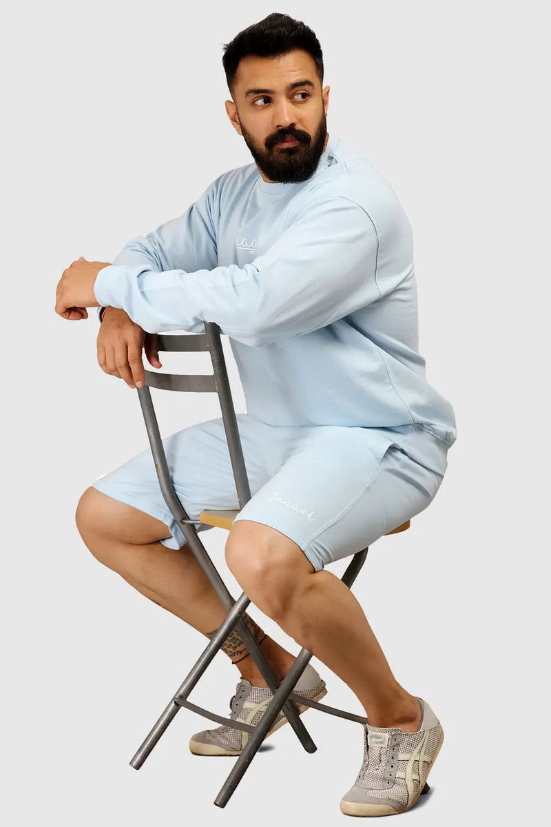 Oversized Shorts Sky Blue by Fuaark Nz