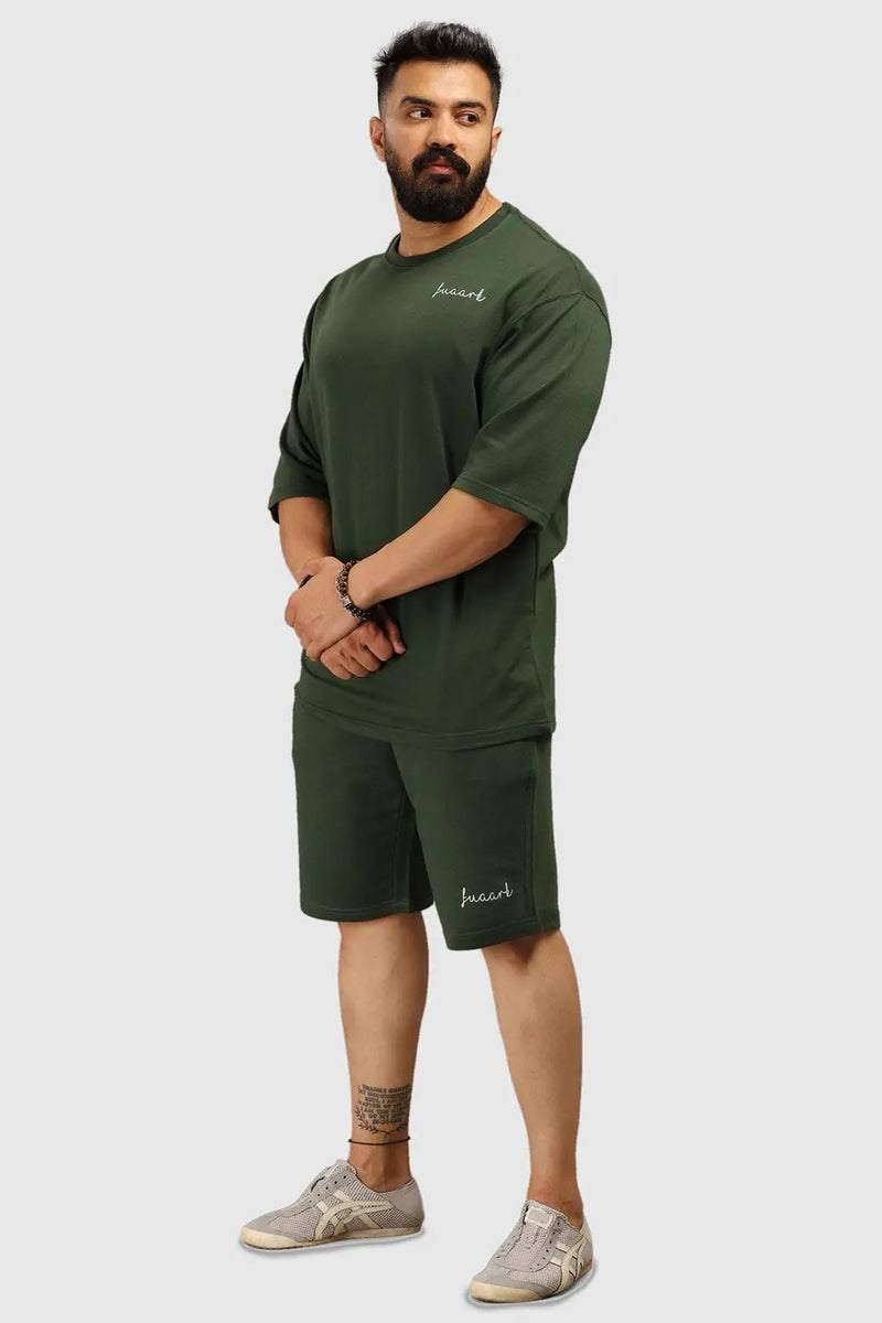 Oversized Shorts Green by Fuaark Nz