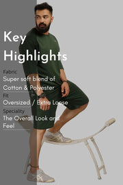 Oversized Shorts Green by Fuaark Nz