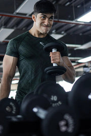 Ozone Jacquard T-shirt Green by Fuaark Nz