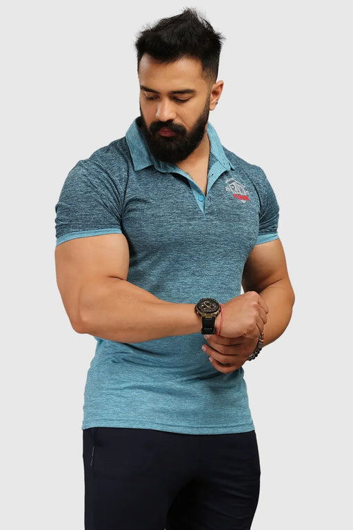 Raw Polo Slim Fit T-shirt Blue by Fuaark Nz