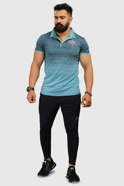 Raw Polo Slim Fit T-shirt Blue by Fuaark Nz