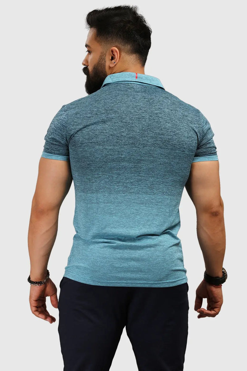 Raw Polo Slim Fit T-shirt Blue by Fuaark Nz