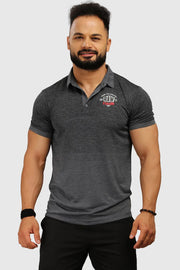 Raw Polo Slim Fit T-shirt Grey by Fuaark Nz