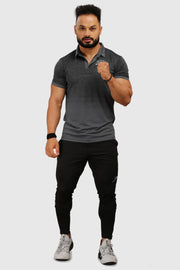 Raw Polo Slim Fit T-shirt Grey by Fuaark Nz