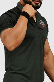 Raw Polo Slim Fit T-shirt Olive by Fuaark Nz