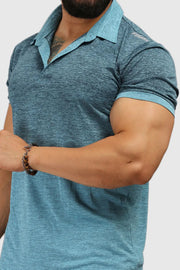 Raw Polo Regular Fit T-shirt Blue by Fuaark Nz